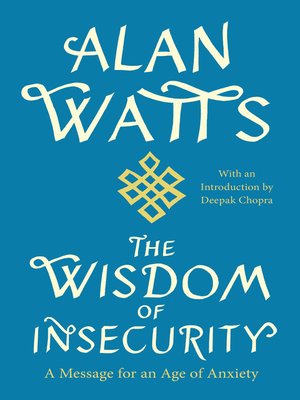 cover image of The Wisdom of Insecurity